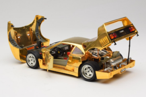 Ferrari F40 Chrome Gold Limited Edition 250 pcs Bburago 1:18 3332-G1 Druckguss — Bild 5 von 8