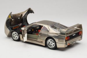 Ferrari F40 Dark Chrome Silver Kroymans Limitierte Auflage Bburago 1:18 3032-C2 Druckguss — Bild 5 von 8