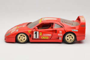Ferrari F40 Evoluzione #1 Pirelli Rot 1992 Bburago 1:18 3042-P1 Druckguss — Bild 4 von 8