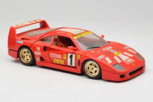 Ferrari F40 Evoluzione #1 Pirelli Rot 1992 Bburago 1:18 3042-P1 Druckguss — Bild 6 von 8