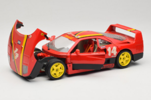 Ferrari F40 Evoluzione #14 L. Dalla Noce H&R Rot mit Gelben Rädern 1992 Bburago 1:18 3042-H1 Druckguss — Bild 2 von 8