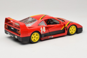 Ferrari F40 Evoluzione #14 L. Dalla Noce H&R Rot mit Gelben Rädern 1992 Bburago 1:18 3042-H1 Druckguss — Bild 3 von 8