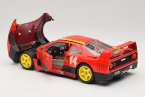Ferrari F40 Evoluzione #14 L. Dalla Noce H&R Rot mit Gelben Rädern 1992 Bburago 1:18 3042-H1 Druckguss — Bild 5 von 8