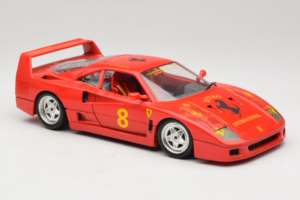 Ferrari F40 #8 Bevro International Rot 1987 Bburago 1:18 3332-P3 Druckguss — Bild 6 von 8