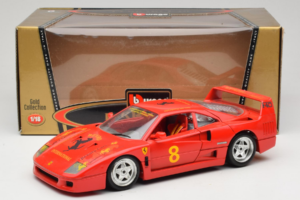 Ferrari F40 #8 Bevro International Rot 1987 Bburago 1:18 3332-P3 Druckguss — Bild 8 von 8