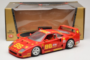 Ferrari F40 LM #86 Ch. Pozzi IMSA 24 Hours of Le Mans 1985 Rot Bburago 1:18 3332-P6 Druckguss — Bild 8 von 8
