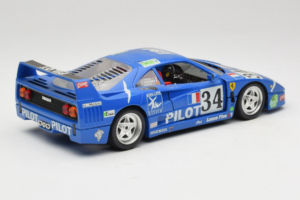 Ferrari F40 #34 M. Ferte / Thavenin / Palau Pilot Blau 1987 Bburago 1:18 3032-B1 Druckguss — Bild 3 von 8