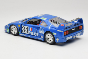 Ferrari F40 #34 M. Ferte / Thavenin / Palau Pilot Blau 1987 Bburago 1:18 3032-B1 Druckguss — Bild 7 von 8