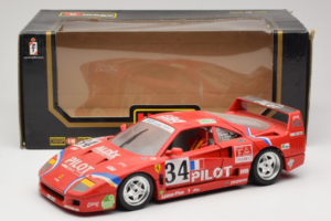 Ferrari F40 LM Pilot #34 Ferte / Thavenin / Palau 24 Hours of Le Mans 1995 Rot Bburago 1:18 3032-P3 Druckguss — Bild 8 von 8
