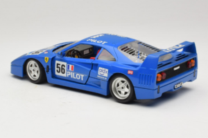 Ferrari F40 Pilot #56 Blau Bburago 1:18 3332-BL1 Druckguss — Bild 7 von 8