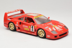 Ferrari F40 Evoluzione #1 Pirelli Agip Rot mit Goldenen Rädern 1992 Bburago 1:18 3042-P2 Druckguss — Bild 6 von 8