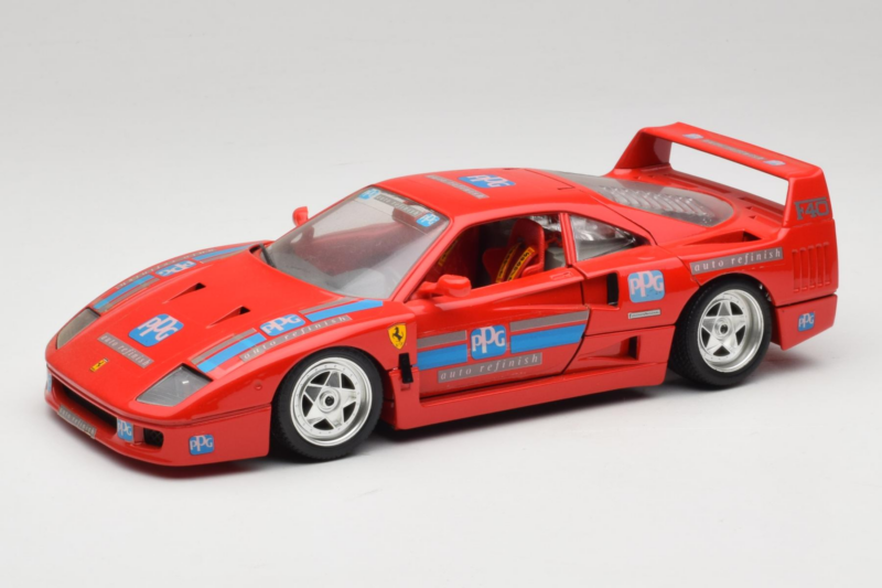 Ferrari F40 PPG Auto Refinish Rot Bburago 1:18 3332-P1 Druckguss
