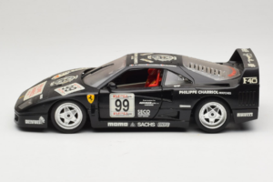Ferrari F40 Seco #99 Lesseps / Charriol / Balandras Schwarz Bburago 1:18 3032-B3 Druckguss — Bild 4 von 8