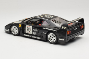 Ferrari F40 Seco #99 Lesseps / Charriol / Balandras Schwarz Bburago 1:18 3032-B3 Druckguss — Bild 7 von 8