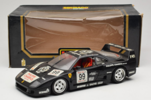 Ferrari F40 Seco #99 Lesseps / Charriol / Balandras Schwarz Bburago 1:18 3032-B3 Druckguss — Bild 8 von 8
