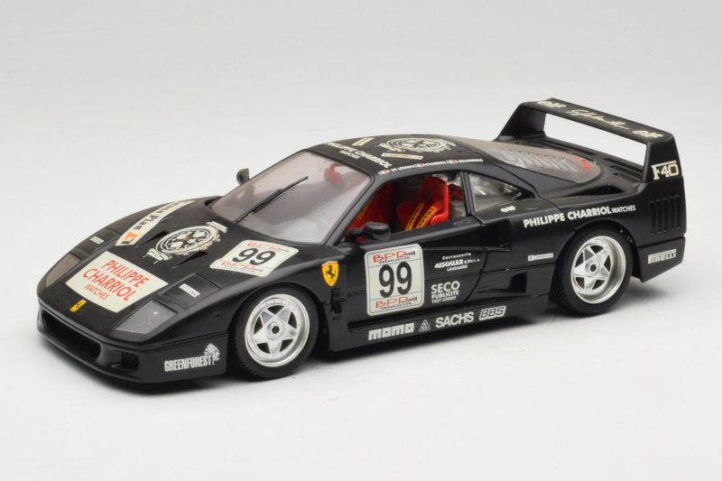 Ferrari F40 Seco #99 Lesseps / Charriol / Balandras Schwarz Bburago 1:18 3032-B3 Druckguss
