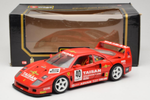 Ferrari F40 #40 T. Ohta / A. Reid Taisan Rot 1987 Bburago 1:18 3022-T1 Druckguss — Bild 8 von 8