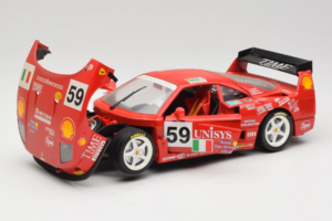 Ferrari F40 LM Unisys #59 Ota / P. Nappi / R. Donovan 24 Hours of Le Mans 1996 Bburago 1:18 3032-U1 Druckguss — Bild 2 von 8