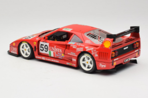 Ferrari F40 LM Unisys #59 Ota / P. Nappi / R. Donovan 24 Hours of Le Mans 1996 Bburago 1:18 3032-U1 Druckguss — Bild 7 von 8