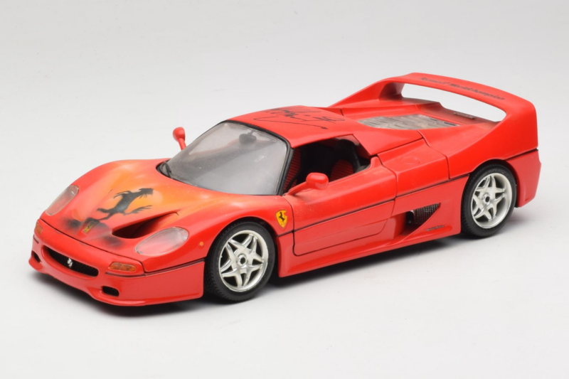 Ferrari F50 Braccio & Gotz M. Schumacher Signatur Edition Bburago 1:18 MS Druckguss