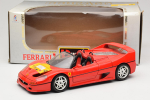 Ferrari F50 Cabriolet 50 Jahre Ferrari 24 Jahre Bburago FMC Rot Bburago 1:18 3352-P1 Druckguss — Bild 8 von 8