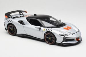 Ferrari SF90 XX Stradale Arctic White Bburago 1:18 18-16020W Druckguss — Bild 6 von 8