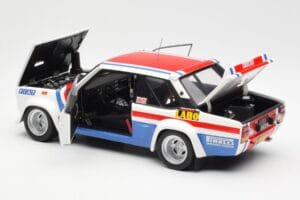 Fiat 131 Abarth Fiat France #9 J-C. Andruet / C. Delferrier Winner Rally Sanremo 1977 Kyosho 1:18 08375A Druckguss — Bild 5 von 8