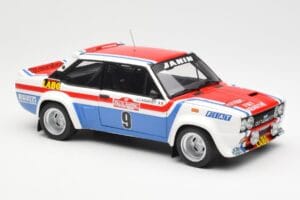 Fiat 131 Abarth Fiat France #9 J-C. Andruet / C. Delferrier Winner Rally Sanremo 1977 Kyosho 1:18 08375A Druckguss — Bild 6 von 8