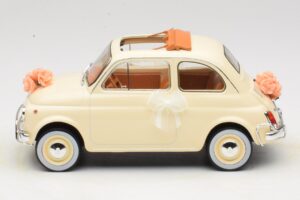 Fiat 500 L Elfenbein Wedding Gift Norev 1:18 187780 Druckguss — Bild 3 von 6