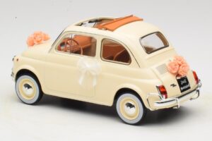 Fiat 500 L Elfenbein Wedding Gift Norev 1:18 187780 Druckguss — Bild 5 von 6