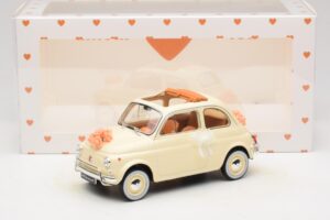 Fiat 500 L Elfenbein Wedding Gift Norev 1:18 187780 Druckguss — Bild 6 von 6
