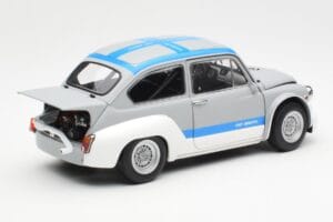 Fiat Abarth 1000 TCR Matt Grau Blaue Streifen AUTOart 1:18 72642 Druckguss — Bild 3 von 8