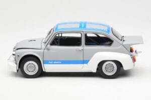 Fiat Abarth 1000 TCR Matt Grau Blaue Streifen AUTOart 1:18 72642 Druckguss — Bild 4 von 8