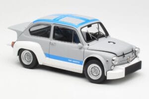 Fiat Abarth 1000 TCR Matt Grau Blaue Streifen AUTOart 1:18 72642 Druckguss — Bild 6 von 8