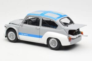 Fiat Abarth 1000 TCR Matt Grau Blaue Streifen AUTOart 1:18 72642 Druckguss — Bild 7 von 8