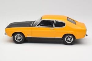 Ford Capri 2600 RS Signal Gelb Mit Schwarz Minichamps 1:18 180089070 Druckguss — Bild 4 von 8