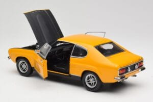 Ford Capri 2600 RS Signal Gelb Mit Schwarz Minichamps 1:18 180089070 Druckguss — Bild 5 von 8