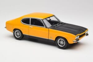 Ford Capri 2600 RS Signal Gelb Mit Schwarz Minichamps 1:18 180089070 Druckguss — Bild 6 von 8