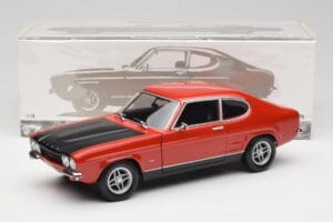 Ford Capri Mk1 RS 2600 Rot & Schwarz Minichamps 1:18 150089076 Druckguss — Bild 8 von 8