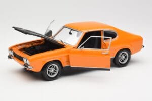 Ford Capri Mk1 RS 2600 Signal Orange Schwarz Minichamps 1:18 150089077 Druckguss — Bild 2 von 8