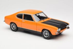 Ford Capri Mk1 RS 2600 Signal Orange Schwarz Minichamps 1:18 150089077 Druckguss — Bild 6 von 8