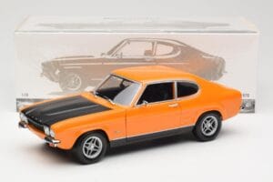 Ford Capri Mk1 RS 2600 Signal Orange Schwarz Minichamps 1:18 150089077 Druckguss — Bild 8 von 8