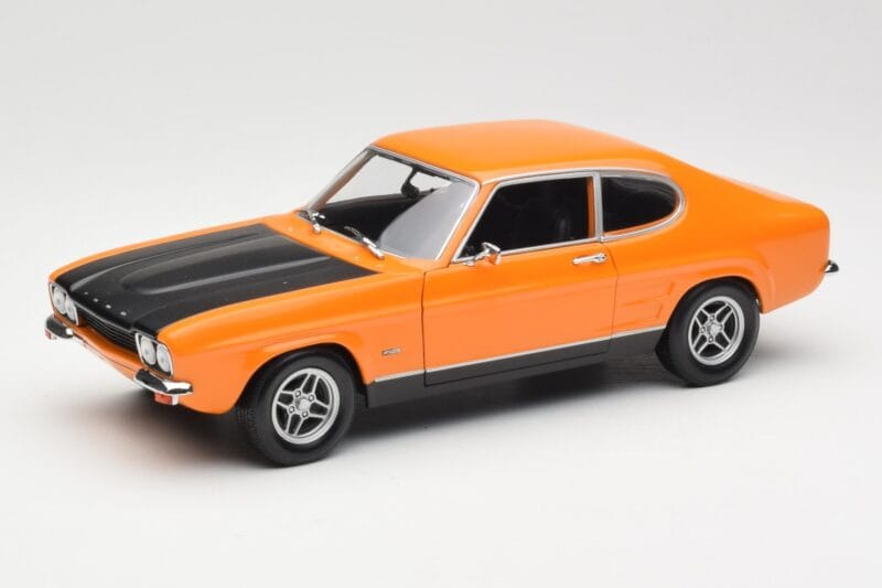 Ford Capri Mk1 RS 2600 Signal Orange Schwarz Minichamps 1:18 150089077 Druckguss