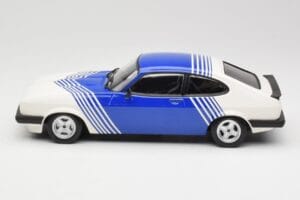 Ford Capri Mk2 3.0 Weiß mit Blauen Streifen Minichamps 1:18 155788600 Druckguss — Bild 3 von 6