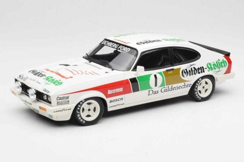 Ford Capri Mk3 3.0S #1 V. Schäfer / K. Rosberg Gilden Kölsch Racing 24 Hours of Nürburgring 1982 Minichamps 1:18 155828601 Dr