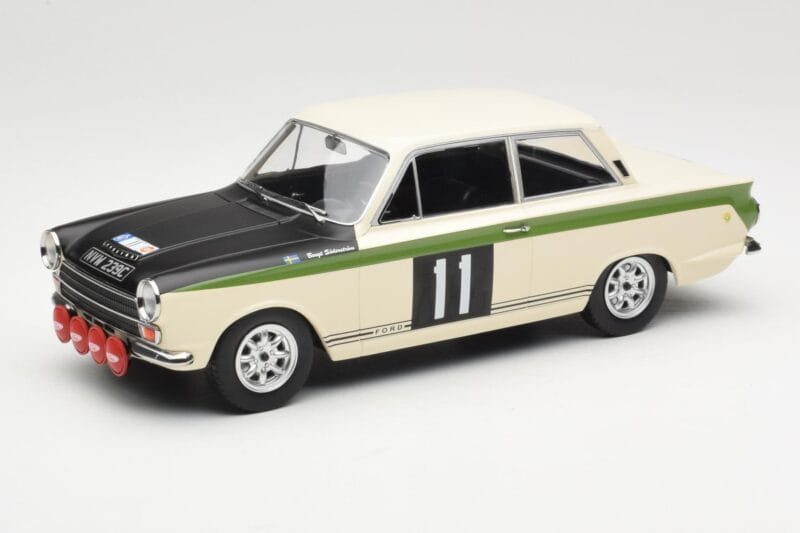 Ford Cortina Lotus #11 B. Soderström / G. Palm RAC Rally 1966 MCG 1:18 MCG18435R Druckguss