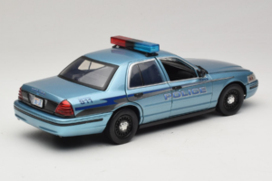 Ford Crown Victoria Police Cruiser Twilight Blue Greenlight 1:18 01643 Druckguss — Bild 3 von 8