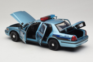 Ford Crown Victoria Police Cruiser Twilight Blue Greenlight 1:18 01643 Druckguss — Bild 5 von 8