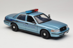 Ford Crown Victoria Police Cruiser Twilight Blue Greenlight 1:18 01643 Druckguss — Bild 6 von 8