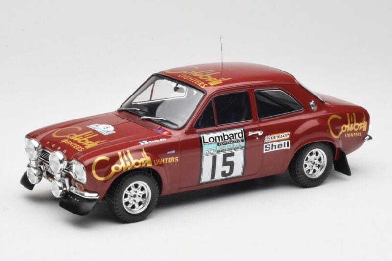 Ford Escort RS 1600 Mk1 #15 M. Alen / I. Kivimäki RAC Rally 1974 IXO 1:18 18RMC047B Druckguss